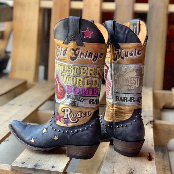 Old Gringo NWT Paradise western cowgirl blue boots (8) - Picture 4 of 4